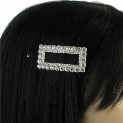 ReveBoutique Debbie Rhinestone Rectangular Hair Pin