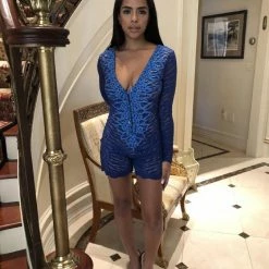 Baccio Couture Baccio Salome Painted Caviar Romper Rompers