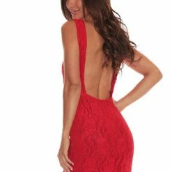 Leiluna Collection Dresses Leiluna Backless Lace Dress