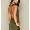 Leiluna Collection Birthday Suit Leiluna Sparkle Backless Chain Dress