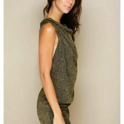 Leiluna Collection Birthday Suit Leiluna Sparkle Backless Chain Dress