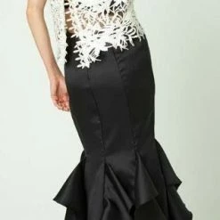 Best Sellers Nicole Bakti Lace Top With High Front Slit