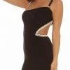 Birthday Suit Vie Sauvage Black Twisted V Dress