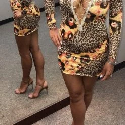 Vie Sauvage Criss Cross High Slit Gown