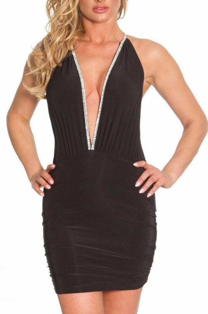 Birthday Suit Vie Sauvage Olga Deep V Dress