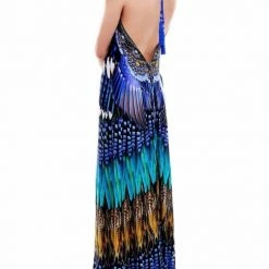 Summer Lovin' Shahida Parides 3 Way Feather Long Dress