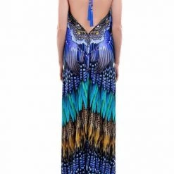 Summer Lovin' Shahida Parides 3 Way Feather Long Dress