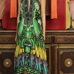 Summer Lovin' Shahida Parides 3 Way Feather Long Dress