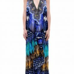 Summer Lovin' Shahida Parides 3 Way Feather Long Dress