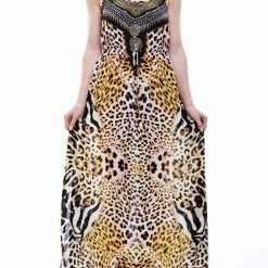 Shahida Parides Leopard Cami Long Dress Dresses