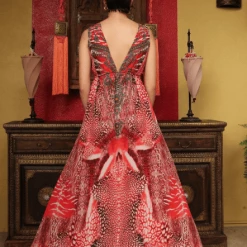 Shahida Parides Safari Print Maxi Dress Dresses