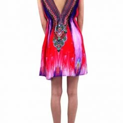 Shahida Parides Printed Short Marfa Dress Dresses