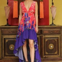 Shahida Parides Sonoran Desert High Low Ruffle Dress Dresses