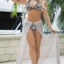 Baccio Couture Daniela Mesh Skirt Poolside Essentials