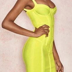 Jessica Bara Yasmine Bandage Midi Dress Dresses